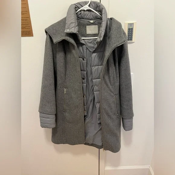 Soia & KYO Wool Gray Women's Jacket with Lining - Picture 2 of 5